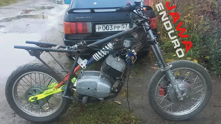 JAWA Enduro: Запуск двигателя Ява 634 собранного из мусора