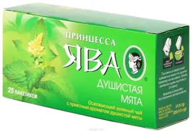 Принцесса Ява Душистая Мята зеленый чай в пакетиках, 25 шт
