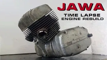 ЯВА Капиталка за 5 минут | Time Lapse Rebuild engine Jawa 634