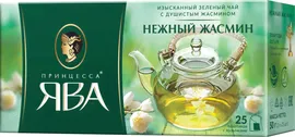 ПРИНЦЕССА ЯВА ЗЕЛЕНЫЙ С ЖАСМИНОМ 25 ПАК. /18 ШТ.