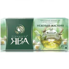 Чай зеленый Принцесса Ява "Нежный жасмин", листовой, 50 г